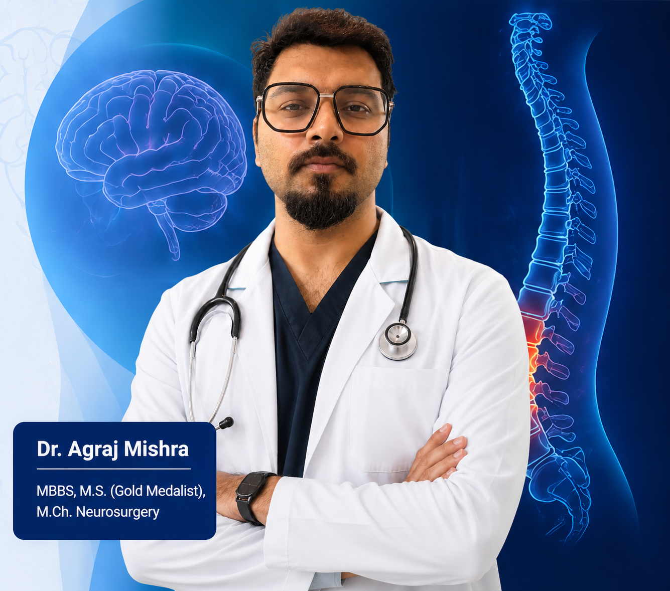 Dr. Agraj Mishra, Consultant Neurologist and Spine Specialist — MBBS, MD (Medicine), DM (Neurology)